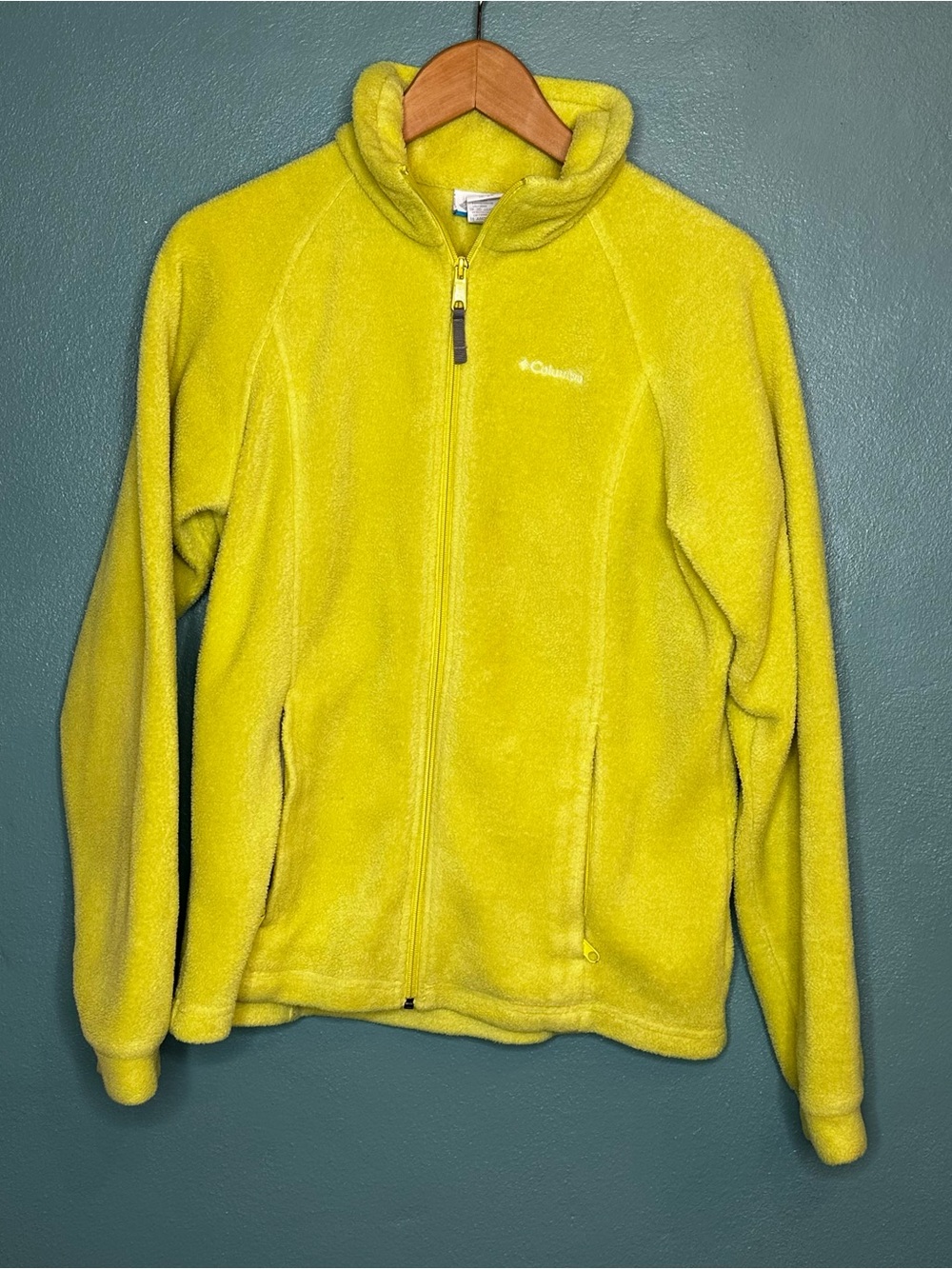 Columbia youth 18/20 XL Yellow Full-Zip Fleece Jacket